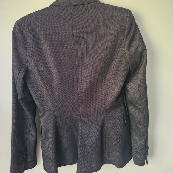 Zara Women's Oversized Straight Cut Buttoned Blazer Blazer XS Black - Picture 2 of 3